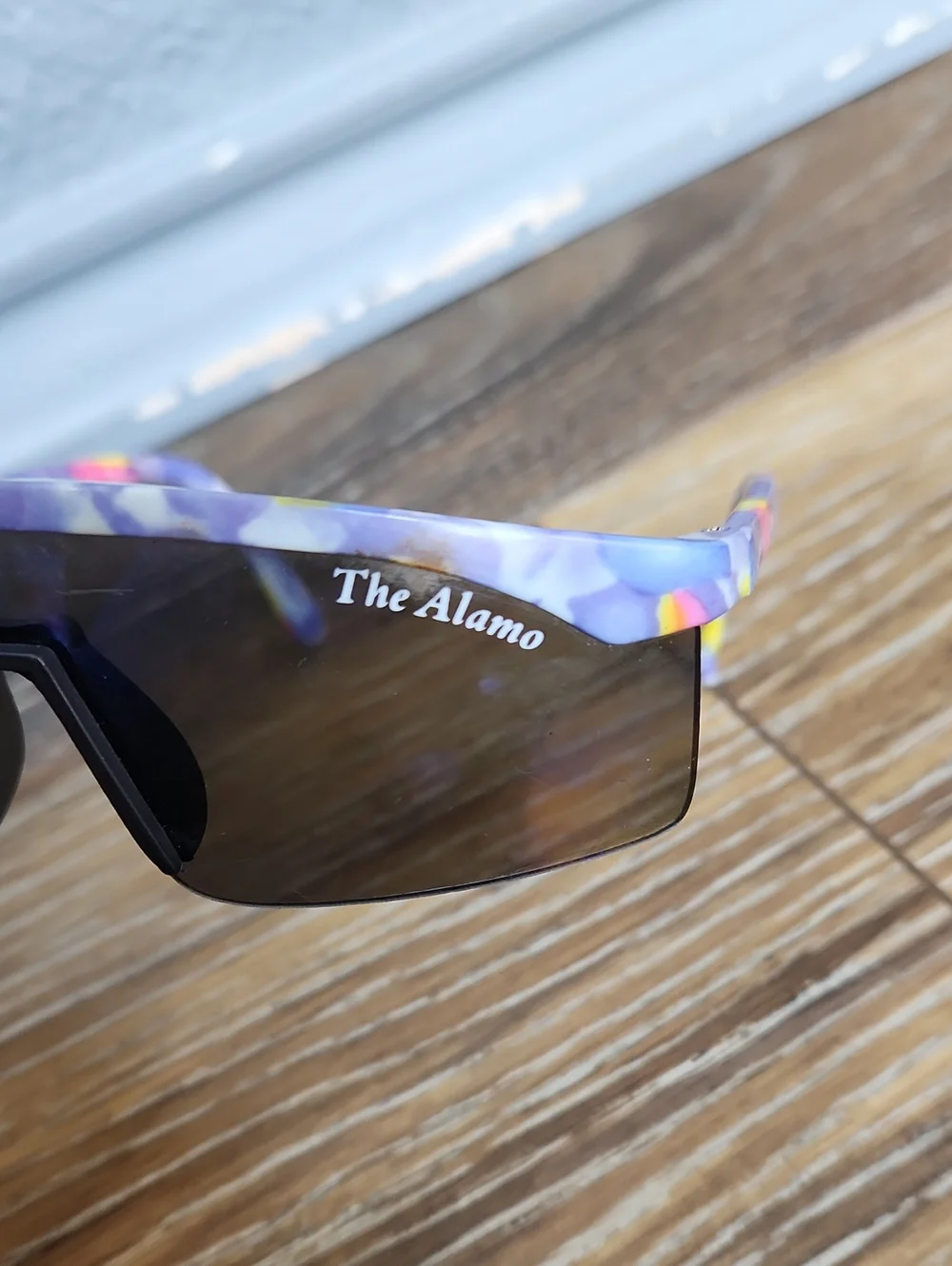 Vintage The Alamo Kids Sunglasses Purple Blue Pink Yellow